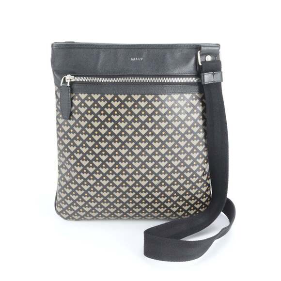 Bally Leather Shoulder Bag/Messenger Bag in Black for Men